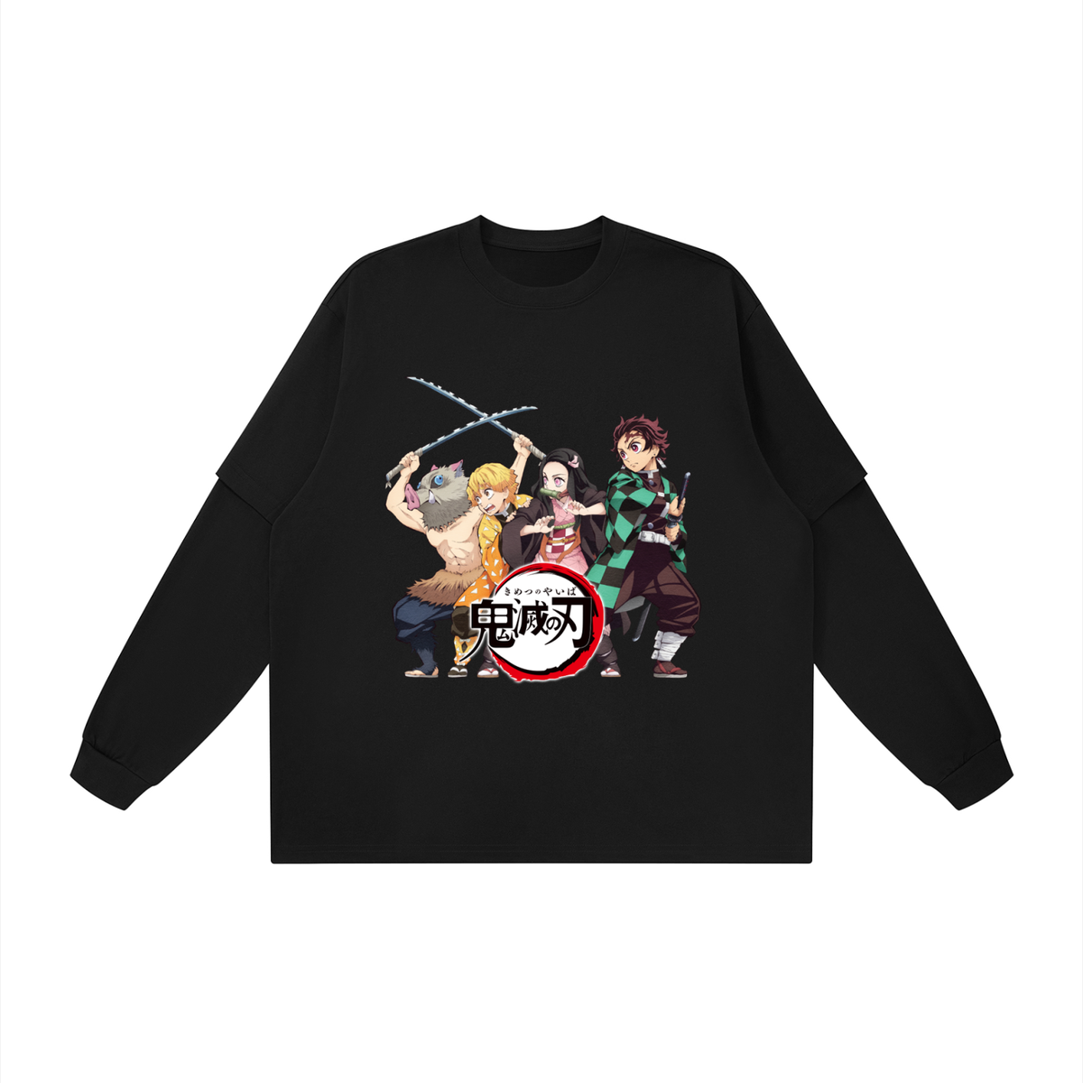 T-shirt oversize superposé unisexe